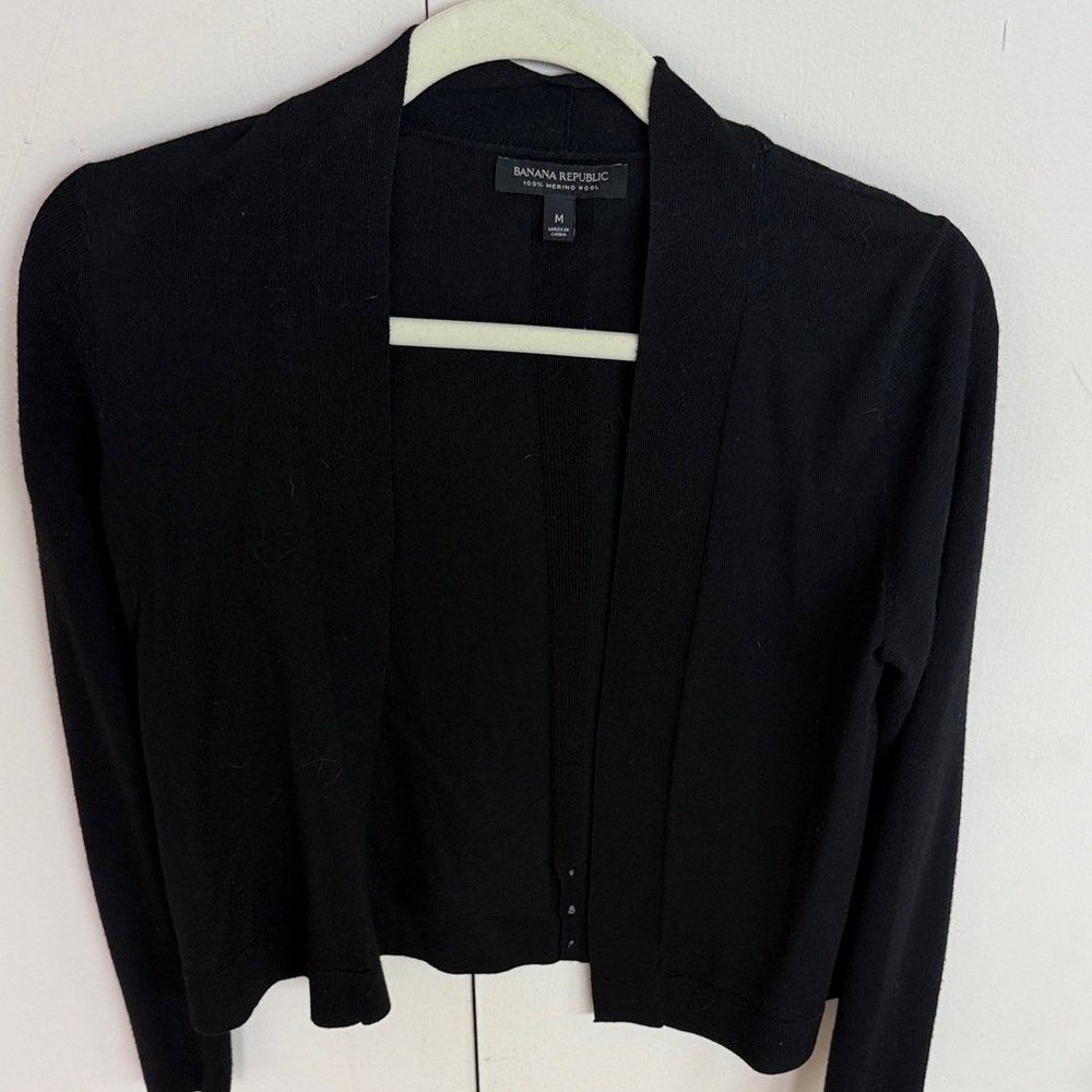 Banana Republic Women's Classic Black Cardigan Size M